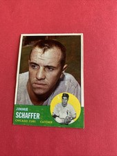Vintage Baseball Card 1963 Topps No.81 Jimmie Schaffer 