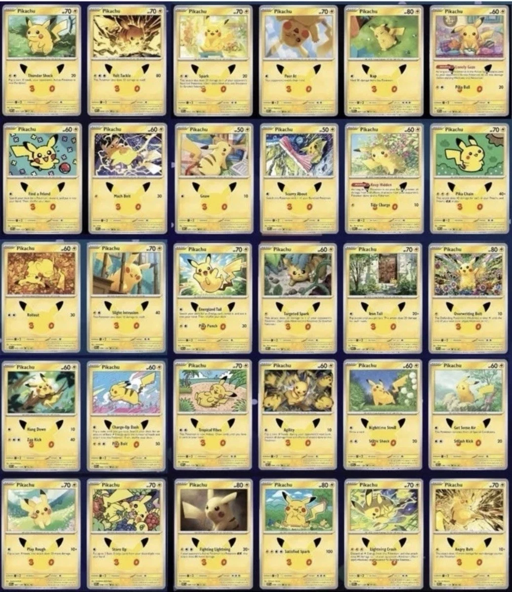 Pokémon Pikachu Pokémon TCG Individual Collectible Card Game Cards