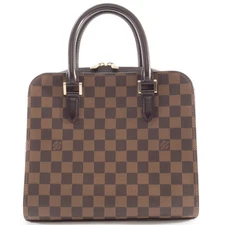 LOUIS VUITTON Triana N51155 Damier Ebene Canvas Brown Handbag Tote bag Pre-owned