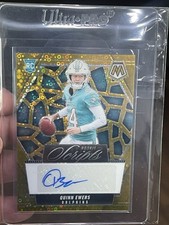 2025 Panini Mosaic Quinn Ewers Mosaic Rookie Scripts GOLD AUTO /10