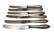6x BSF 90 Tafelmesser, sehr scharf, kaum benutzt, etwa aus 1950er Jahre