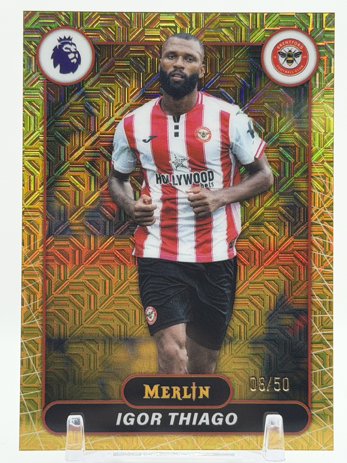 2026 Topps Merlin Premier League - Igor Thiago /50 Mojo Gold #35 Brentford