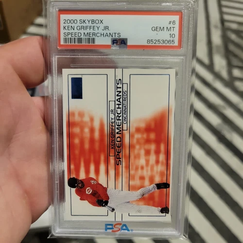 2000 KEN GRIFFEY JR. SKYBOX SPEED MERCHANTS #6 PSA 10 REDS HOF POP 8