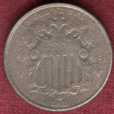 1868  Shield Nickel   Read Auction
