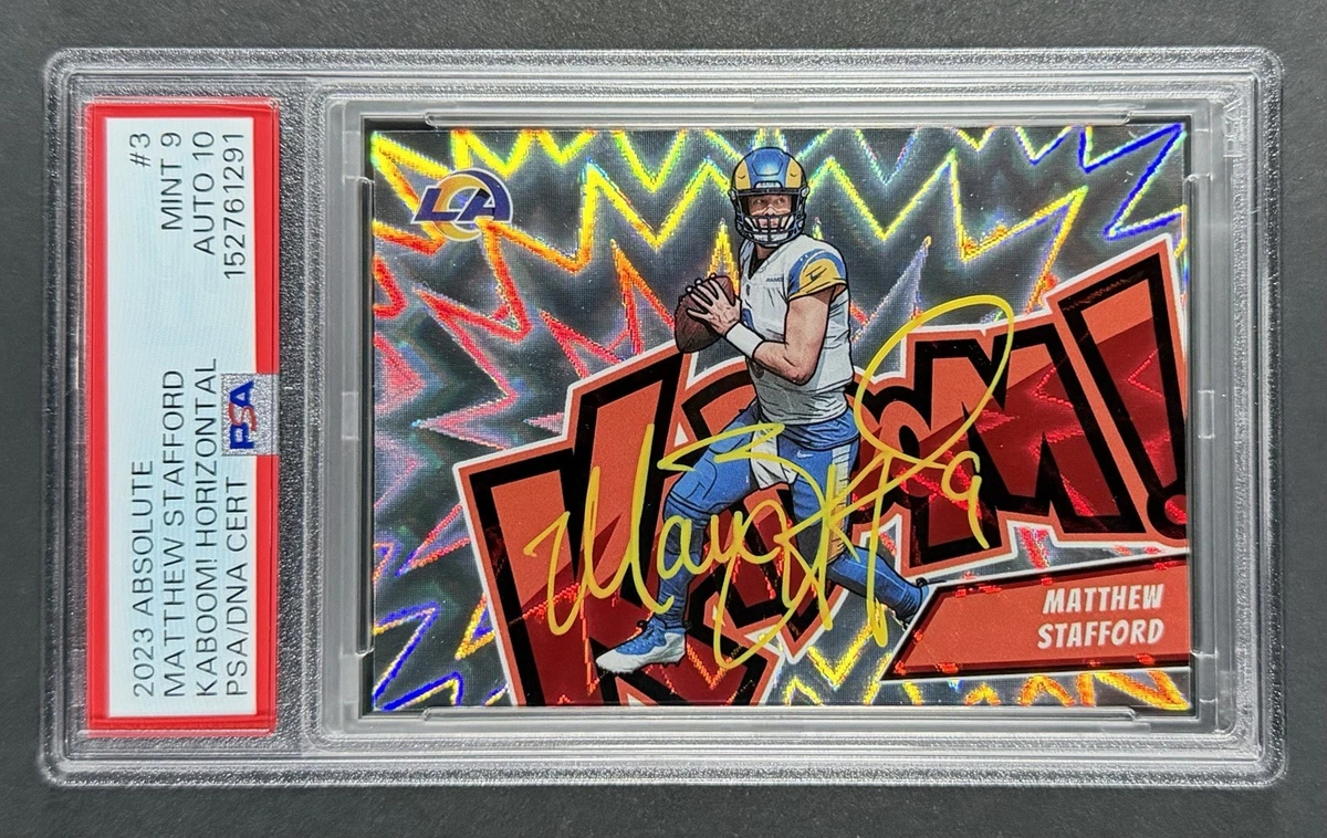 Matthew Stafford Autographed Football Sports Trading Cards