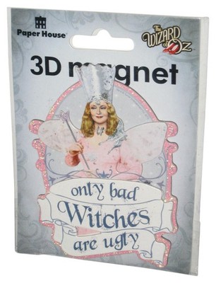 Wizard of Oz Good Witch Only Bad Are Ugly Paper House 3D Magnet