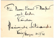 Heinrich Sutermeister Signed Page 1946 / Autograph Swiss Composer Romeo & Juliet