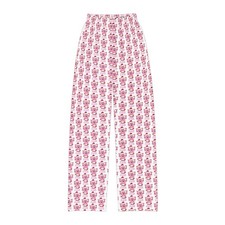 Pink Cartoon Robot Pattern Kids Lounge Pants  All Over Print