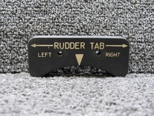 90-524013-1 Beechcraft King Air 200 Rudder Tab Panel, Lighted