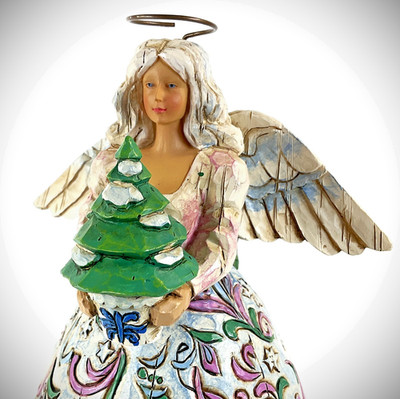 VTG Jim Shore Heartwood Creek ''Landscape Sleeps'' Angel Figurine C117677 2003 EUC