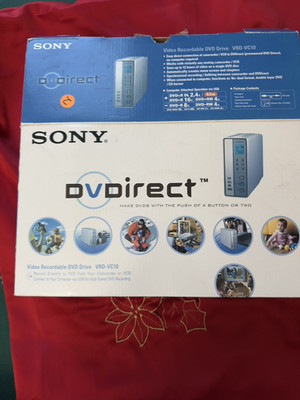 Sony VRD-VC10 Home Video Archiver CAMCORDER/VHS To DVD Convertor + DVD+R Disks