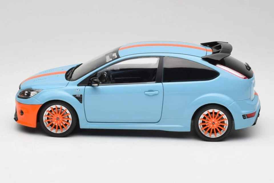 100080068 Ford Focus RS LM Classic Edition Gulf 1968 Ford GT40 Tribute 2010 Mini - Immagine 4 di 4
