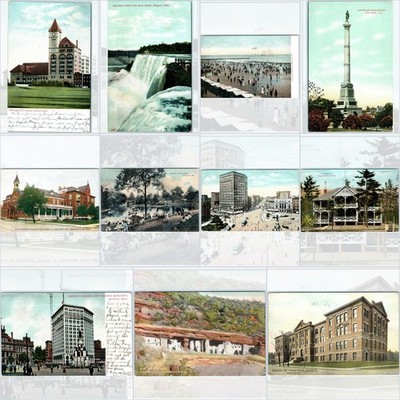 x11 LOT c1900s Meier Family St. Louis MO Postcard Chicago Detroit Belleville IL
