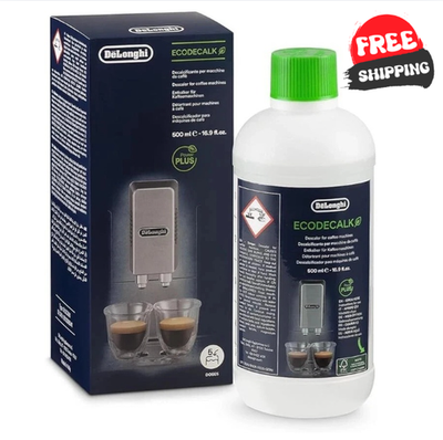 #ad NEW DeLonghi EcoDeCalk Natural Descaler for Coffee Machines 16.90 oz SHIPS FREE $25.70