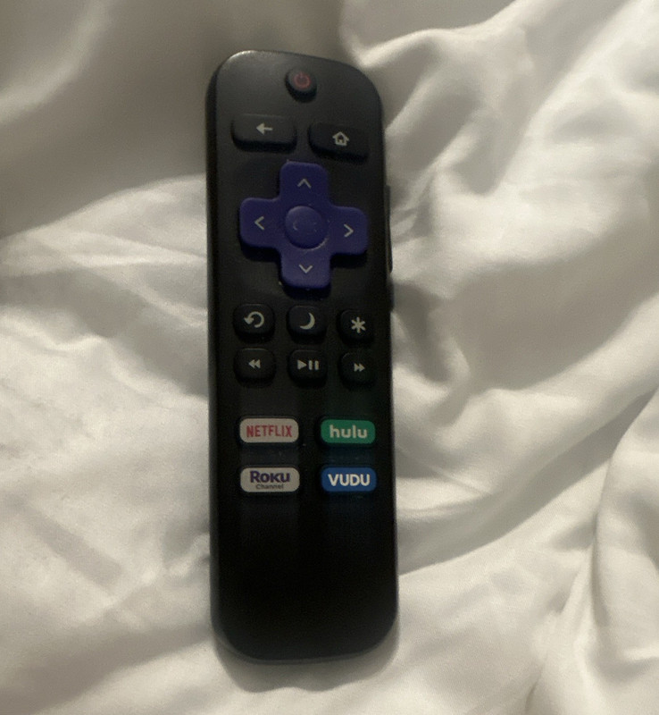 Roku Wireless Streaming Remote HU-RCRUS-21G Black/Purple 10m+ Range