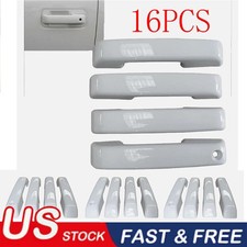 4xFor 2021-2025 FORD F150-F450 Crew Cab Door Handle COVERS W/O SMKH OXFORD WHITE