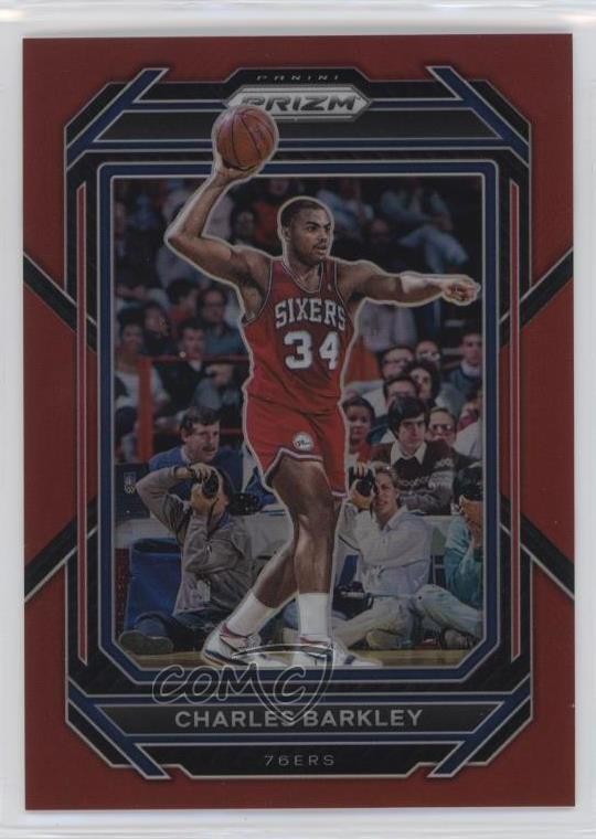 2022-23 Panini Prizm Red Prizm /299 Charles Barkley #300 HOF 04dh