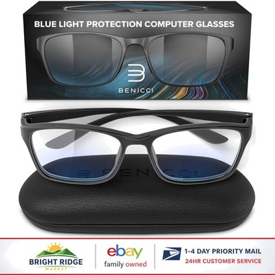 Stylish Blue Light Blocking Glasses for Digital Eye Strain Relief & Comfort