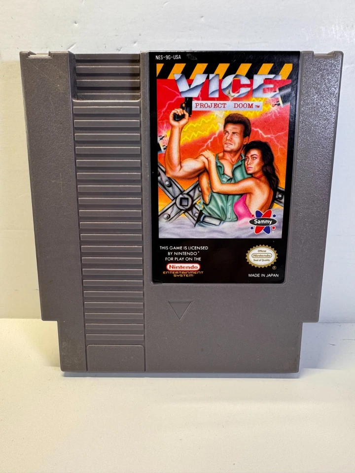 Vice: Project Doom (Nintendo NES, 1991) Authentic. Tested. Sleeve. - Image 2 of 4