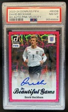 2023-24 Donruss David Beckham The Beautiful Game Auto Pink Velocity #BG-DB PSA 8