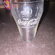 6x Coca-Cola Trinkglas 0,1 l mit Aufdruck &bdquo;Trink Coca-Cola / Drink Coke&ldquo;