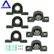 UCP205-16 Pillow Block Bearing Pack of 6 Mounted Pillow Block Bearings 1" Bore