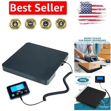 Portable Digital Postal Scale - 220 lb Capacity, LCD Display for Ease of Use