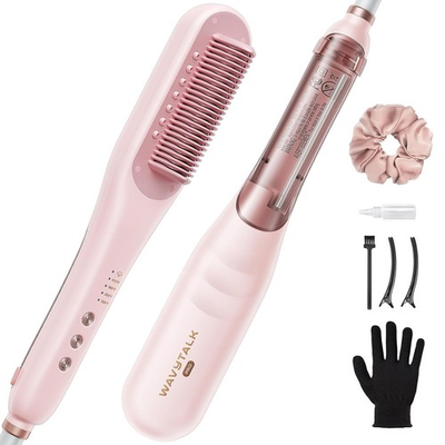 #ad #ad Wavytalk Pro Steam Hair Straightener Brush Steamline Pro 3 in 1 Straightening B $127.94