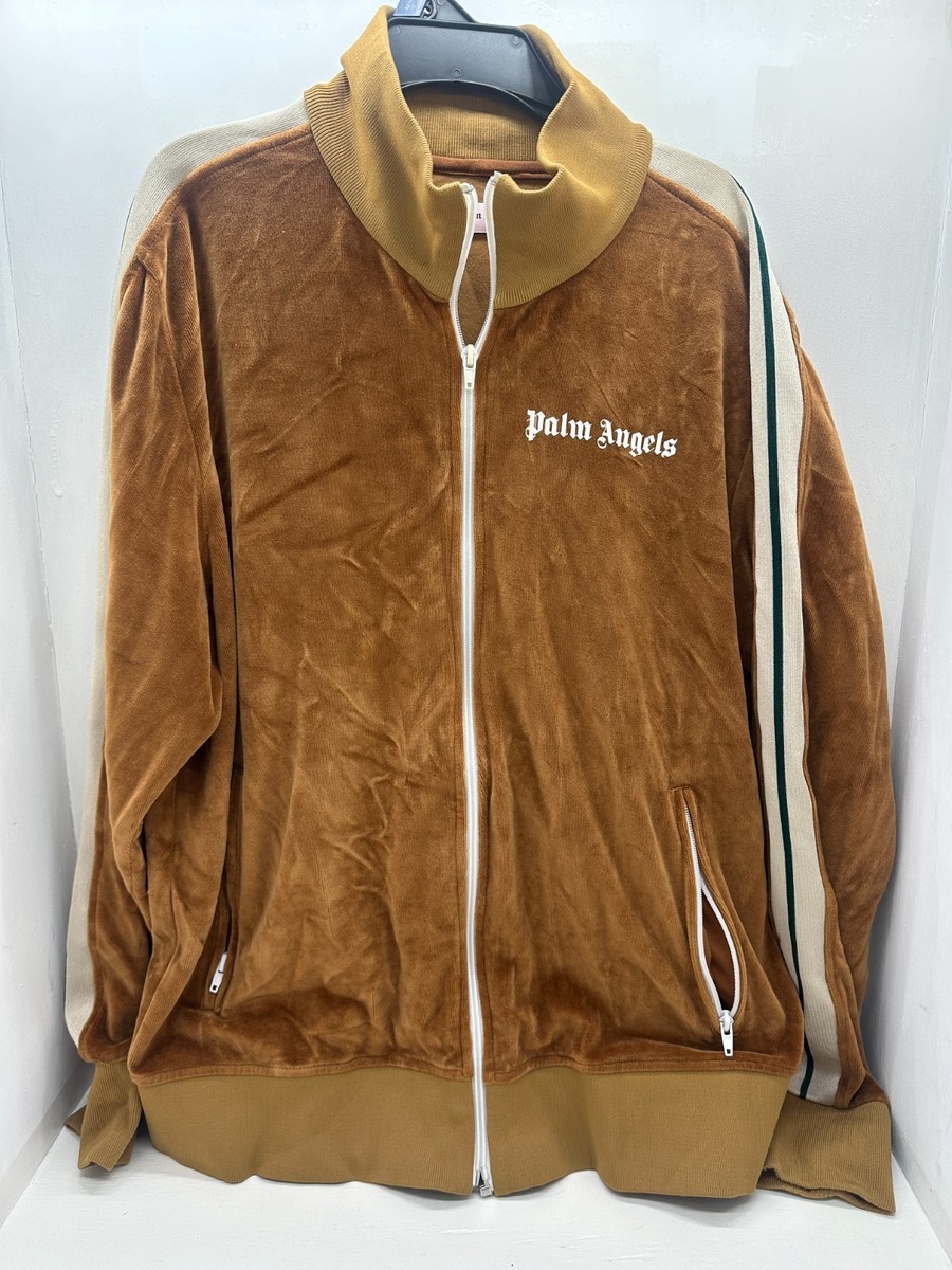 Palm Angels Velour Track Jacket Brown XL Made In Italy | eBay