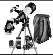 Telescopio Gskyer AZ70400 Telescopio de Astronomía Refractor de Viaje con Bolsa de Transporte