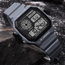 Men's Waterproof Military Tactical Digital Sport Watch LED Backlight Wristwatch