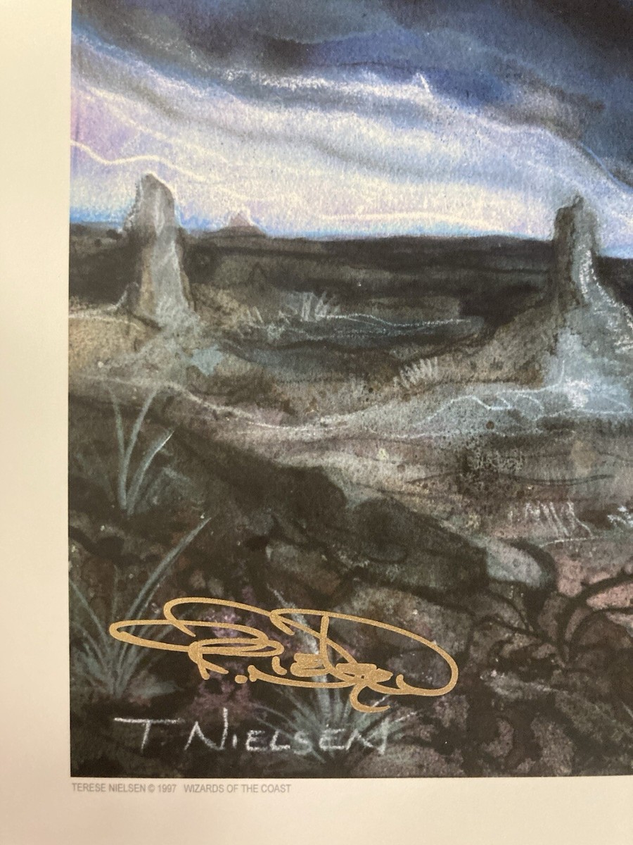 MTG✨Artist Signed PLAINS-Ant Hill ART PRINT & CARD✨Tempest Land