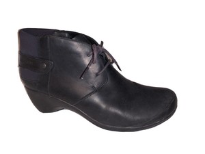 bota couro salto alto