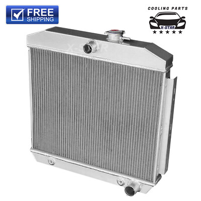 3 Row Aluminum Radiator for 1955 1956 1957 Chevy Bel Air Nomad 210 150 V8 CC5057