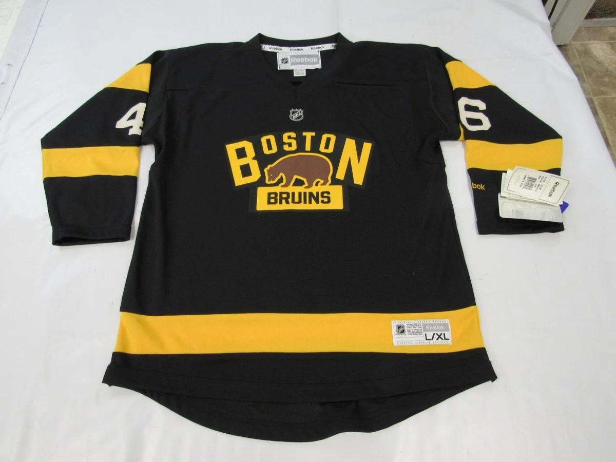 Boston Bruins Black New XL Reebok Jersey