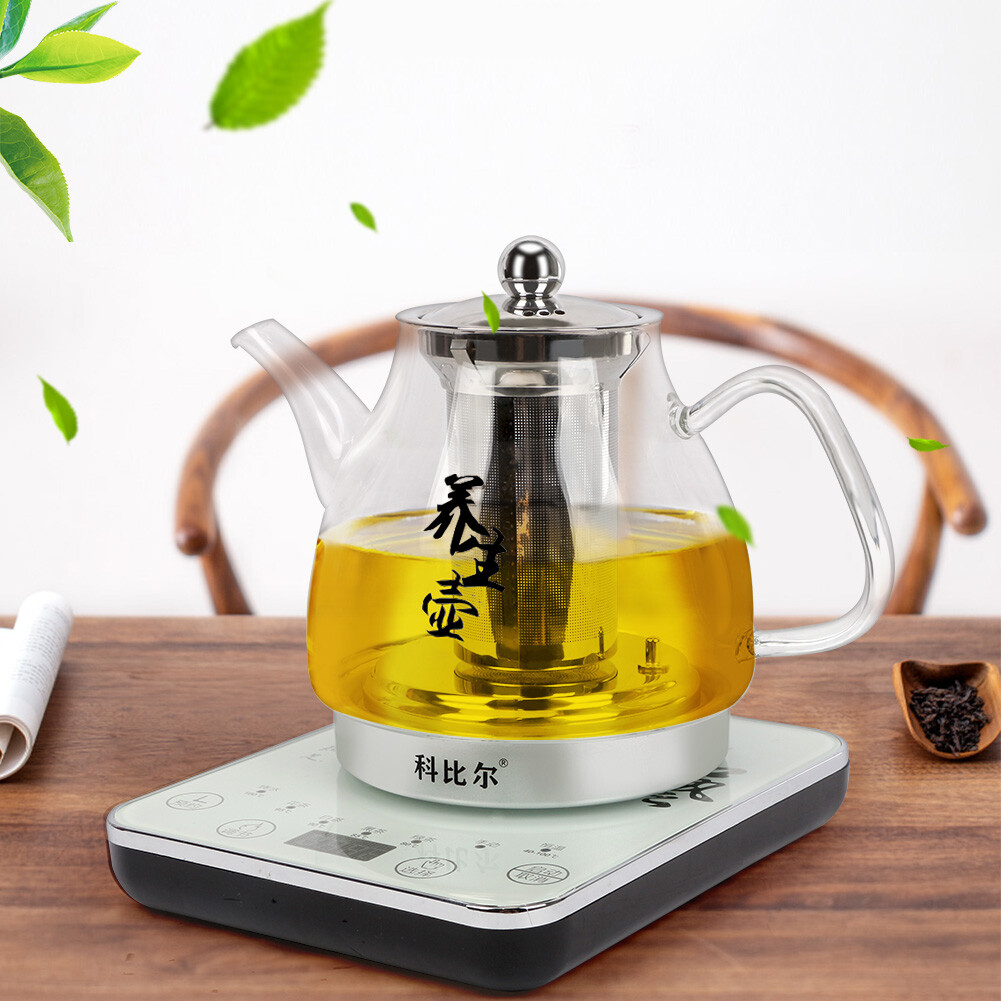 800W Healthy Choice 1.2L Digital Glass Kettle w/ Electric Tea Pot