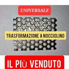  Lamiera forata acciaio inox  x braciere stufe a pellet trasfomaz. A NOCCIOLINO.