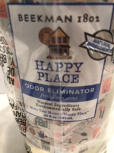 Beekman 1802 Happy Place Odor Eliminator Fresh Linen Scent 20fl oz, New sealed