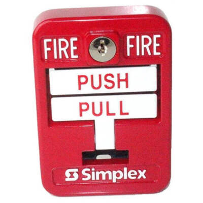 Simplex 2099-9139 Pull Station Manual Double Action Push Metal NO