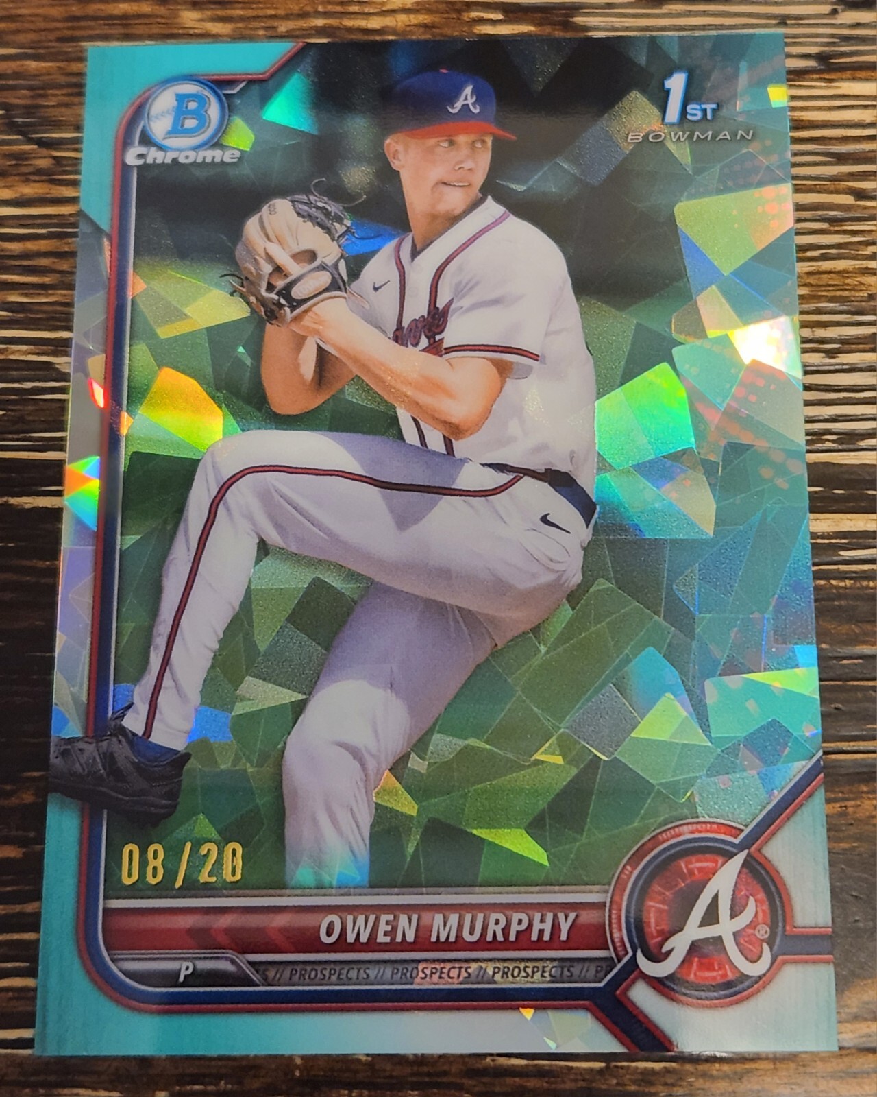 2022 Bowman Draft Sapphire OWEN MURPHY 1st Aqua #/20 RC - ATL Braves
