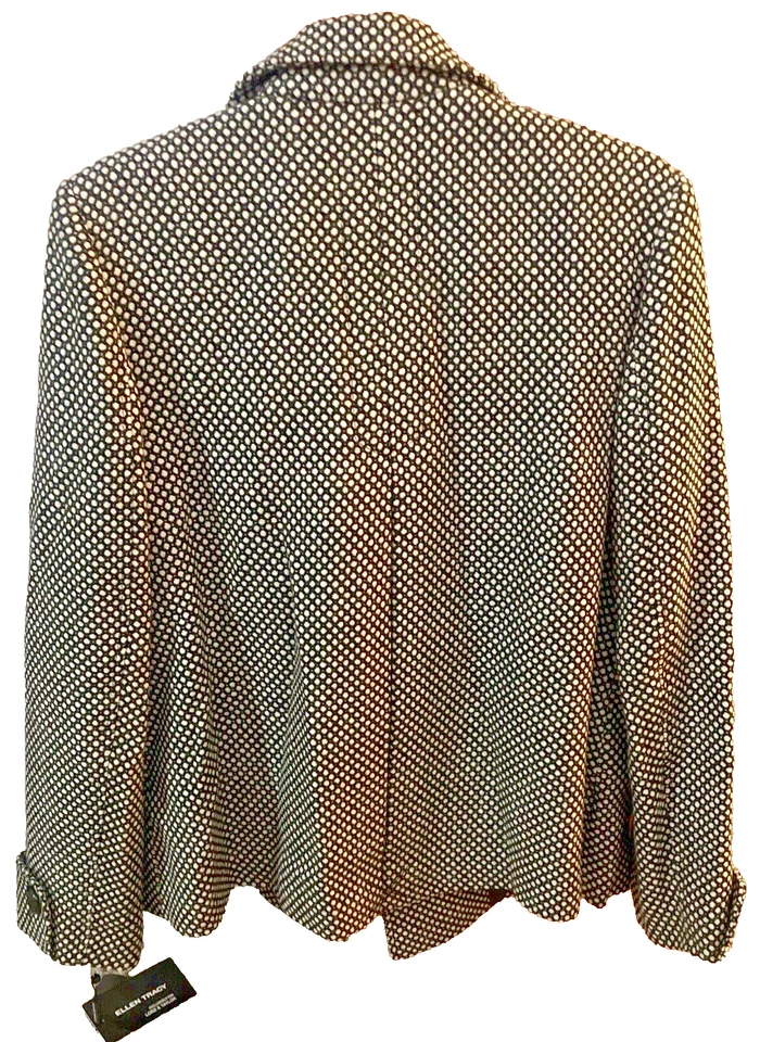 Jaqueta de lã feminina ELLEN TRACY tamanho 10 nova com etiquetas - Imagem 2 de 4