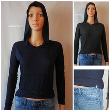 Authentic ABERCROMBIE GIRLS Hoodie Tee size S M NWT blue NAVY gray NEW