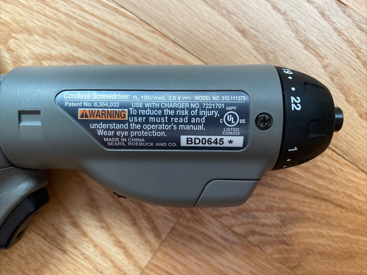 Craftsman 3.6 Volt Cordless Screwdriver, Britedriver | eBay