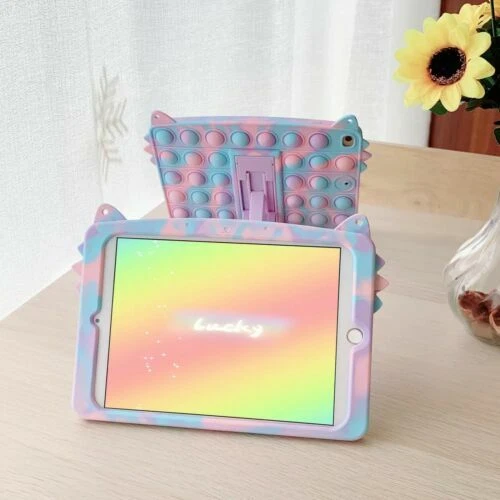 Pop Fidget Toys Push It Bubble Case Cover For iPad 5 6 7 Gen Air 2 3 Mini Pro 11 - Image 3 of 4