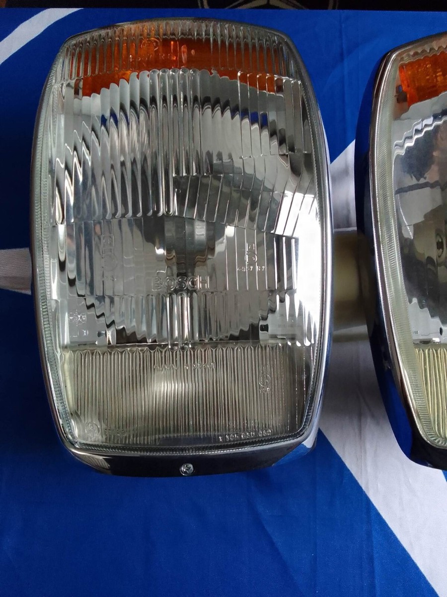 ベンツw114 w115 フロントヘッドライト Mercedes W114 W115 Headlight Lens Glass (2 Pieces: Right +