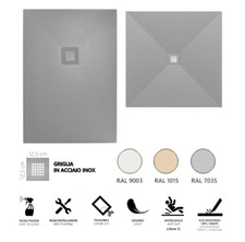 Piatto Doccia 120x90 Novellini Olympic Plus rinforzato bianco opaco
