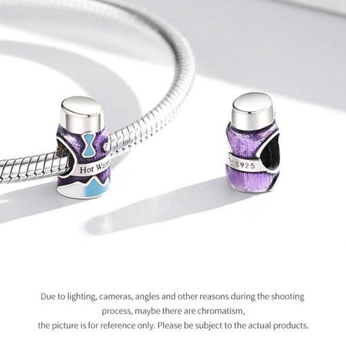 WOSTU 925 Sterling Silver Birthstone Charm - Small Bead Charm For Bracelets, Gift For Mother, Sister, Valentine's Day - View #10