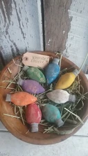 Primitive Christmas Light bulbs Bowl Fillers MADE TO ORDER. Please Read For Ship