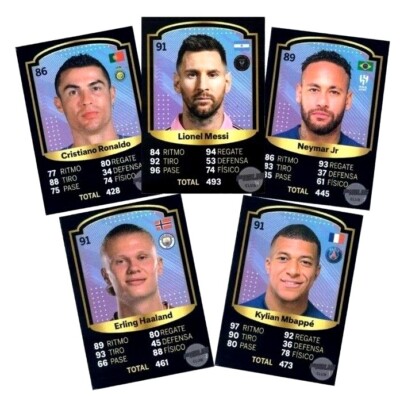 2023 Estrellas Del Futbol Soccer Stars Messi Ronaldo Mbappe Argentina Pick Cards