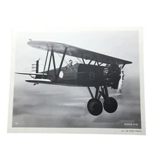 Photo Airplane US Army 8x10 B&W 1 propeller glider plane in air 9 on the side
